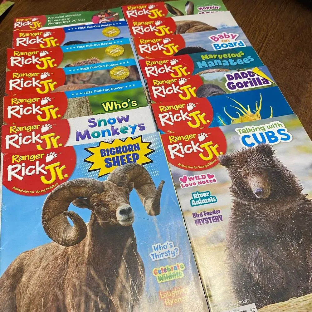 Ranger Rick Jr. Magazine Lot of 14 Kids Nature Homeschool Wildlife Children